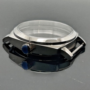 Caja de reloj resistente al agua de acero inoxidable plateado de 42mm, cristal de zafiro 5ATM, compatible con <span class=keywords><strong>PAM</strong></span> ST3600 ETA6497 6498, movimiento mecánico manual No - Product Image 5