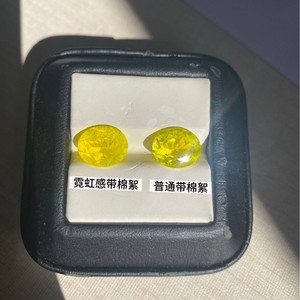 Highly Fluorescent Yellow Yag Gemstone Oval Loose Stone For Jewelry Making Spring 2022 - Product Image 2