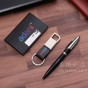 Coffret Cadeau Exécutif : Porte-cartes, Porte-clés et Stylo Personnalisés - Cadeaux d'Entreprise pour les Sociétés Tech - Product Image 2