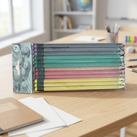 12 crayons de couleur pastel pour l'art et le dessin