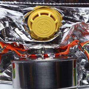 Masker <span class=keywords><strong>Gas</strong></span> pemadam kebakaran silikon, <span class=keywords><strong>Respirator</strong></span> penyelamatan diri tertentu dengan filter antiasap untuk Hotel - Product Image 3
