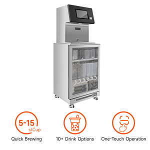 Machine à thé aux perles et à boba entièrement automatique en acier inoxydable avec écran tactile, multi-saveurs, pour usage commercial - Product Image 2