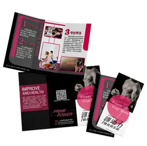 Boekje Custom Print Beste Prijs Marketingmateriaal Folder Pamflet Catalogus Brochure Afdrukken