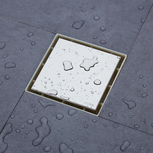 Huafa 130mm 5 inch 304 thép không gỉ và abs nhựa gạch chèn vòi hoa sen xả giấu sàn bẫy vô hình thoát nước sàn - Product Image 2