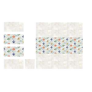 Azulejos de cerámica para pared de diseño moderno, con acabado brillante en color café claro y oscuro, de 30x60 cm. - Product Image 3