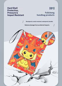 <span class=keywords><strong>Album</strong></span> de cartes personnalisé en cuir PU Fire Dragon <span class=keywords><strong>Pokémon</strong></span> <span class=keywords><strong>Pikachu</strong></span> à quatre compartiments pour collection de jeux - Product Image 6