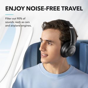 Soundcore by Anker Q20i Auriculares Híbridos con Cancelación Activa de Ruido, 40 Horas de Reproducción con ANC, Audio de Alta Resolución - Product Image 2
