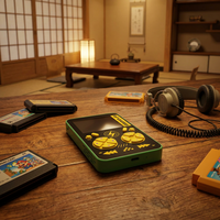 Consola de juegos portátil GAMINJA U.S. en stock y batería externa MagSafe con 400 juegos retro de 8 bits sin licencia, batería grande de 5000 mAh