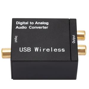 Convertidor Amplificador DAC USB con Conversor de <span class=keywords><strong>Audio</strong></span> <span class=keywords><strong>Digital</strong></span> a Analógico, Señal de Fibra Óptica Toslink Coaxial a <span class=keywords><strong>Audio</strong></span> RCA R/L - Product Image 1