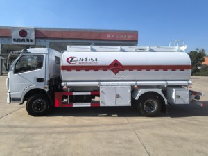 Camión cisterna de combustible de 5 metros cúbicos con chasis Dongfeng 4*2 en oferta, camión de transporte de petróleo para exportación, camiones de propano de 8000L - Product Image 4