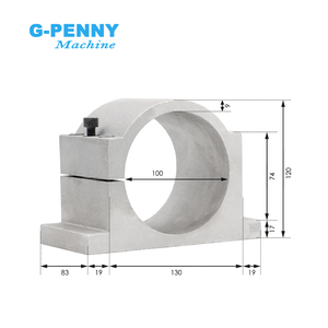 ชุดแกนหมุนระบายความร้อนด้วยน้ำ G-penny 3.2KW ER20 <span class=keywords><strong>D100</strong></span> 220v/380v แบบหัวกระสุน กันน้ำ พร้อมอินเวอร์เตอร์ Fuling, ขายึด, และปั๊มน้ำ - Product Image 4