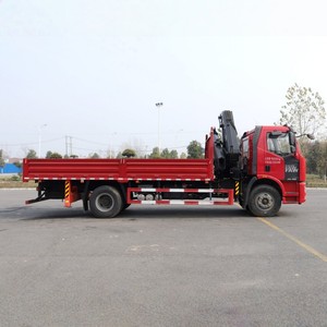 รถบรรทุกติดเครน FAW J6 4x2 ขนาด 10 ตัน 12 ตัน พร้อมบูมยืดไสลด์สำหรับขนส่งวัสดุ - Product Image 6