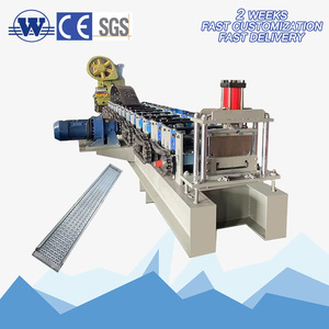 Factory <b>Sale</b> <b>Scaffolding</b> Ladder <b>Plank</b> Manufacturing Walking Board Roll Forming Machine High-Accuracy Motor PLC Driven - Product Image 1