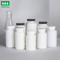 Flacon échantillon de 30 ml en PEHD de qualité alimentaire blanc pour capsules de suppléments vitaminiques avec bouchon à vis