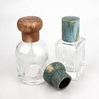 Tapa de Perfume de Madera con Forma de Hongo Personalizada, Tapa de Fragancia con Textura Única, Tapa de Botella de Madera Artística para Embalaje de Marca de Lujo