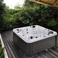 Bañera de hidromasaje Sunrans para exteriores para vacaciones de lujo en casa Plug And Play hidroterapia Jet moderno Spa acrílico Whirlpool masaje bañera de hidromasaje