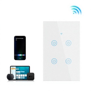 Interrupteur intelligent compatible Apple <span class=keywords><strong>Homekit</strong></span> avec panneau tactile, 240V max. Tension Étanche Sans Fil Neutre Norme Américaine - Product Image 1