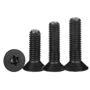 Vis à tête hexagonale fraisée en acier au carbone, finition oxyde noir, DIN7991 M8 M16 M20, fabrication chinoise, grades 8.8 10.9 12.9 - Product Image 1