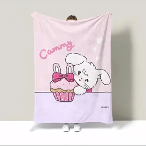 Ropa de cama Mikkos Rodilla para sofás Manta de guata delgada <span class=keywords><strong>150x200</strong></span> Mantas personalizadas Lanzar Interior del hogar Derivados de animación esponjosos - Product Image 3