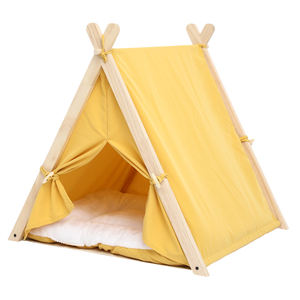 Comodi letti per animali domestici per gatti letti per animali domestici con cuscino morbido per animali domestici <span class=keywords><strong>Teepee</strong></span> tende indiane per cani di piccola taglia - Product Image 2