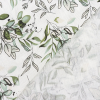 Tissu en mousseline double gaze tissée à grandes fleurs XNZTEX JURAVICHY JF2532 100% coton, motif uni léger pour couverture de bébé