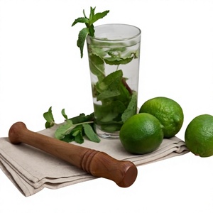Muddler de madera rústico para cocteles, accesorio de bar para triturar menta y lima, mezclador de cocteles, triturador de menta, mezclador de lima - Product Image 1