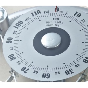 Báscula de Baño Mecánica Redonda de Vidrio Transparente con Capacidad de 120 kg, Báscula de Medición de Peso Duradera - Product Image 2