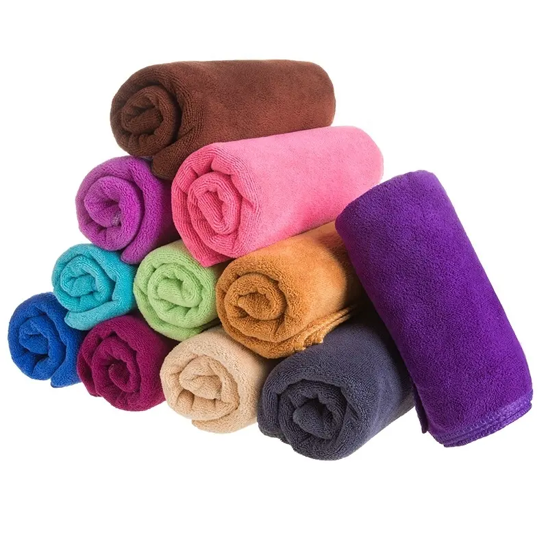 Wholesale towels absorbent quick-drying microfiber car cleaning towel beauty hair salon towel with custom logo Wholesale