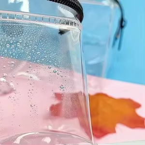 Vente en gros de pochettes d'emballage en papier EVA PVC écologiques sacs à fermeture éclair pochette d'emballage réutilisable en PVC pour les voyages et le <span class=keywords><strong>shopping</strong></span> - Product Image 2