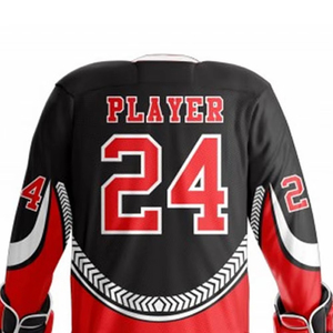 Jersey de Hockey sobre Hielo Personalizado para Hombre, Impresión por Transferencia de Calor, Secado Rápido, Absorbe la Humedad, Antibacterial, Ecológico, 100% Poliéster - Product Image 5