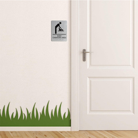 Signalisation braille de toilettes d'orientation ada signe braille signe acrylique perle braille signe pour hôtel signalisation composite en aluminium