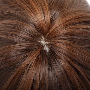 Giao Hàng Nhanh Tóc Giả Tổng Hợp Cho Phụ Nữ Tóc Giả Ngắn Thẳng Với Da Đầu Thật Pixie Cắt Tóc Giả Hàng Ngày Màu Nâu Sẫm - Product Image 6