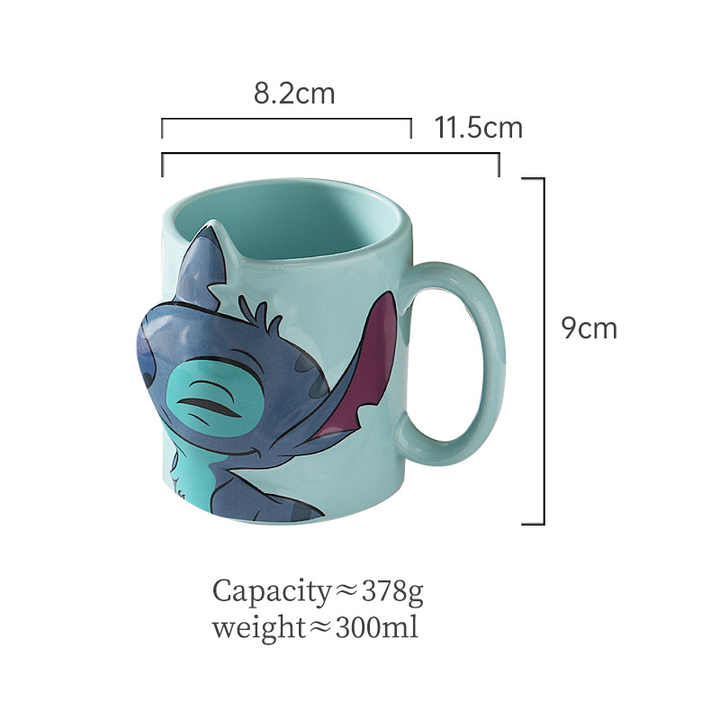 Customized Creative 3D Couple Mug Set Handmade Milk Tea Cute Animal Cups Ceramic Coffee Mugs