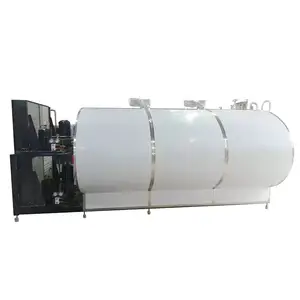 Fabrika fiyat 304 paslanmaz çelik yatay süt soğutma makinesi süt işleme tesisleri için süt soğutma tankı