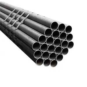 Black Steel Seamless Pipes Sch40 Astm A106 Y15pb Round Black Seamless Carbon Steel Pipe