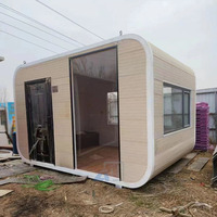 Cabine de bureau préfabriquée en acier de 10 pieds sur 20 pieds, petite maison avec chambre, design moderne