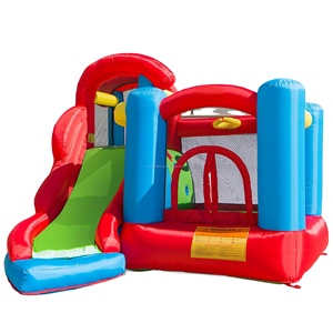 Casa traviesa con tobogán para niños de interior/exterior para uso doméstico o centro comercial, <span class=keywords><strong>castillo</strong></span> hinchable de PVC para jugar al <span class=keywords><strong>Doctor</strong></span> Dolphin - Product Image 2