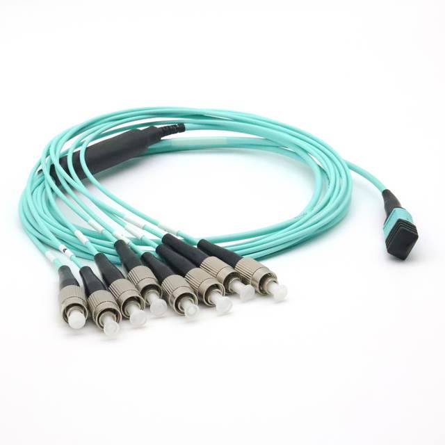 MTP MPO Trunk Cable OM4 24-Core Fiber Optic Patch Cord LSZH/PVC/OFNR Jacket Custom Length for FTTX Network