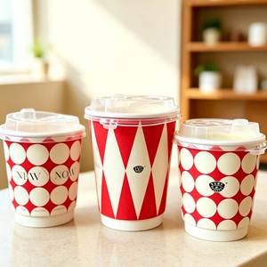 Chuangmei Custom logo Merry Christmas <b>Disposable</b> 12oz 16oz Paper <b>Cup</b> Insulated Ho Tcoffee Drink <b>Cup</b> for Winter Party Supplies - Product Image 1