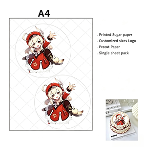 Láminas Comestibles <span class=keywords><strong>para</strong></span> Decoración de Pasteles Aprobadas por la FDA, 30 Hojas A3 de 0.65mm, Venta al por Mayor, Directo de Fábrica, OEM, Suministro en Stock, Personalizadas - Product Image 3