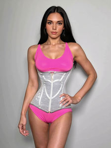Faja Reductora de Cintura con Cierre, Tejido Transpirable sin Costuras, Alta Compresión, para Deporte y Uso Diario, Opción de Logotipo Personalizado - Product Image 2