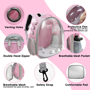 Fashion <b>Pet</b> <b>Carrier</b> Bag for Cats, Portable Handheld & <b>Backpack</b> Design, Breathable for Outdoor Use - Product Image 5