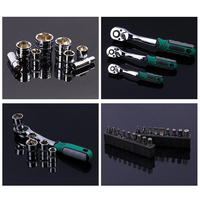 Haute qualité 172 pièces mécanique clé à cliquet douille combinaison ensemble d'outils Kits d'outils de réparation à la main pour voitures, motos et vélos
