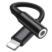 Adaptateur Écouteurs pour Téléphone vers Prise Audio Auxiliaire 3.5mm Casque Convertisseur DAC Sortie CA Protection OTP