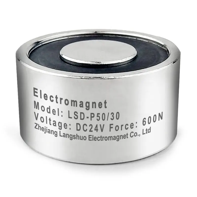 Điện nam châm điện nam châm điện LSD-P50/30 DC xi lanh điện từ solenoid Sucker nhà máy tùy chỉnh nâng nam châm