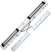 Serrure magnétique 280 kg (600 lb) avec temporisation, indicateur LED, fonction Fail Safe, 12 V CC, pour système de contrôle d'accès maison/bureau