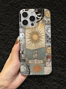 Funda de TPU a prueba de golpes con estampado de <span class=keywords><strong>tarot</strong></span> The Sun, pintura UV, antihuellas y protección contra arañazos para 11-17 - Product Image 2