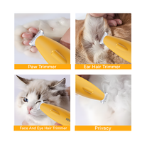 Tondeuse à poils pour pattes de chien rechargeable LILIPRO PT209L, tondeuse silencieuse pour poils des pattes d'animaux, tondeuse sans fil pour toilettage des chats, contrôle de la lumière et des tours par minute séparé