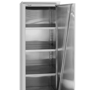 Armoire de rangement en acier inoxydable pour cuisine commerciale, armoire de rangement sur pied, armoire à portes coulissantes, organisateur en métal pour restaurant - Product Image 3
