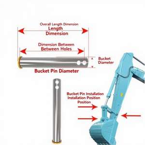 อะไหล่เครื่องจักรก่อสร้าง JXSC 45*280 ขายตรงจากโรงงาน หมุดบุ้งกี๋รถขุด 40Cr/45 #   วัสดุมีความแข็งสูง - Product Image 4